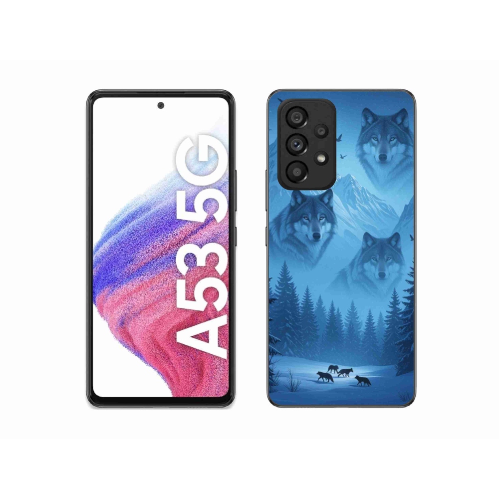 Gelový kryt mmCase na Samsung Galaxy A53 - vlčí smečka