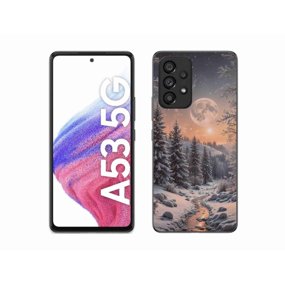 Gelový kryt mmCase na Samsung Galaxy A53 - zimní krajina 2