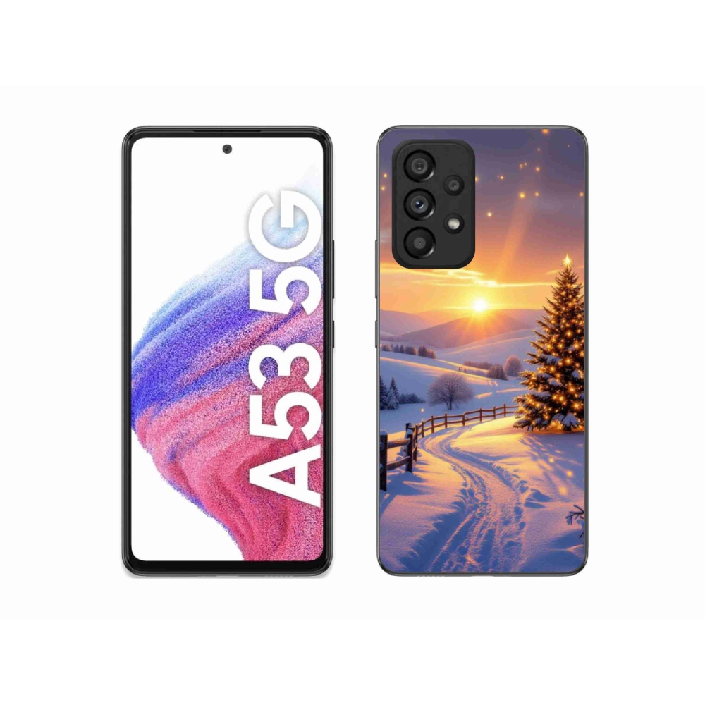 Gelový kryt mmCase na Samsung Galaxy A53 - zimní krajina