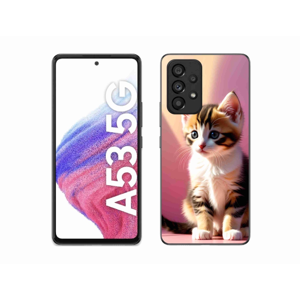 Gelový kryt mmCase na Samsung Galaxy A53 - zvědavé kotě 2