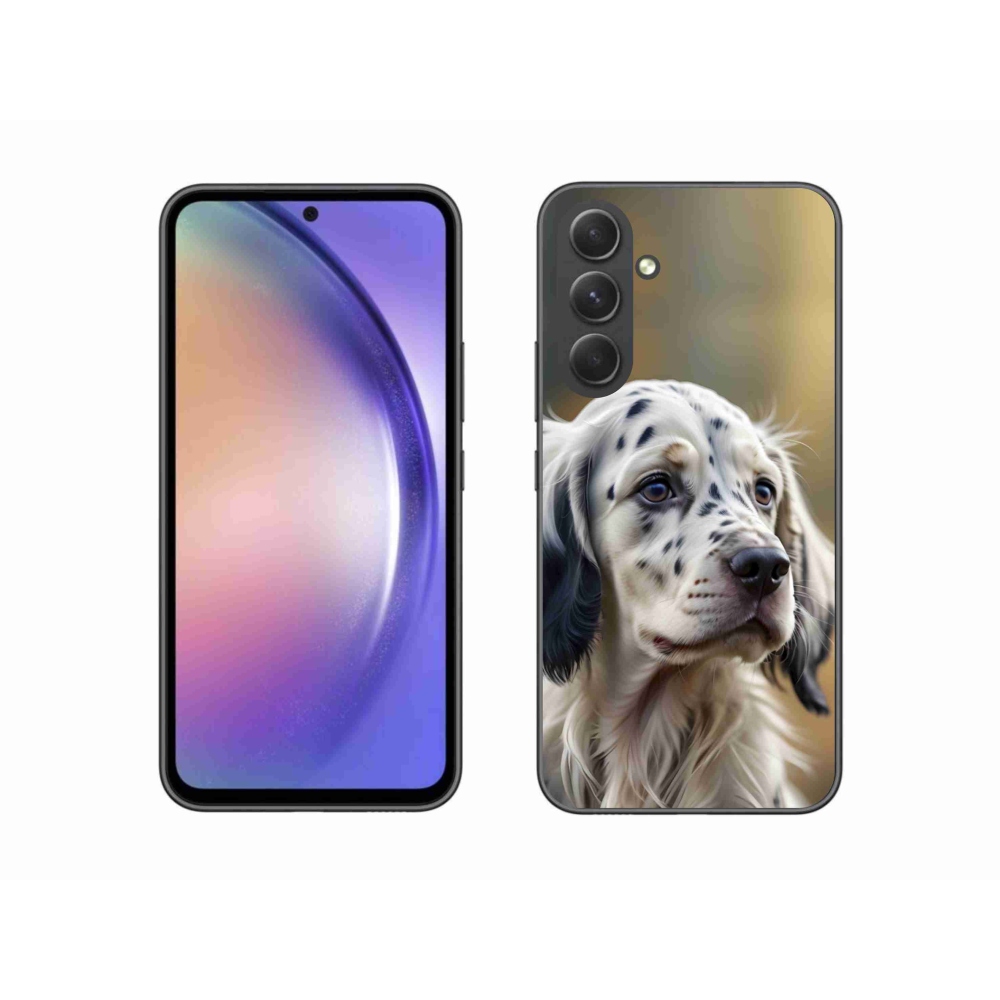 Gelový kryt mmCase na Samsung Galaxy A54 5G - anglický setr