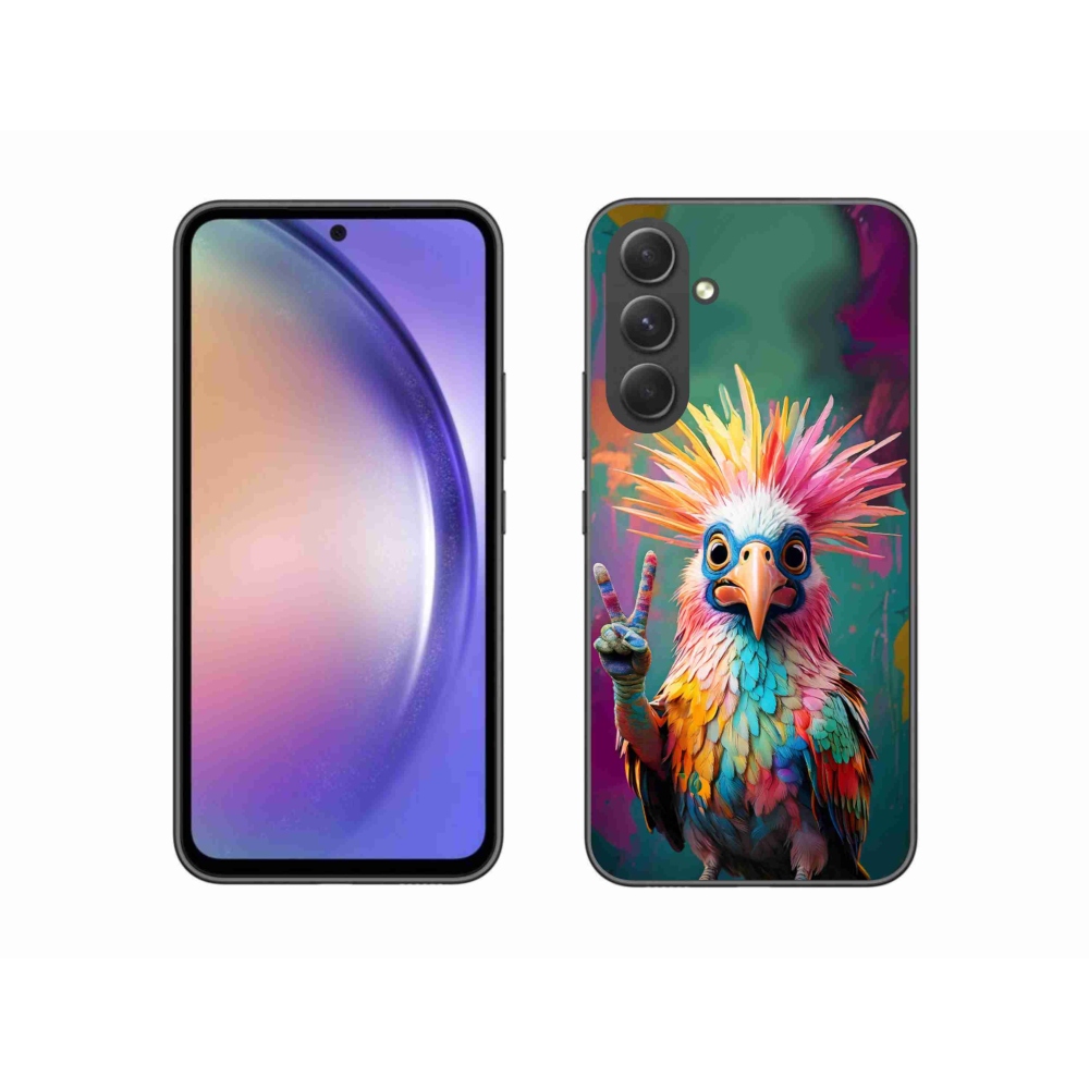 Gelový kryt mmCase na Samsung Galaxy A54 5G - barevný rebel