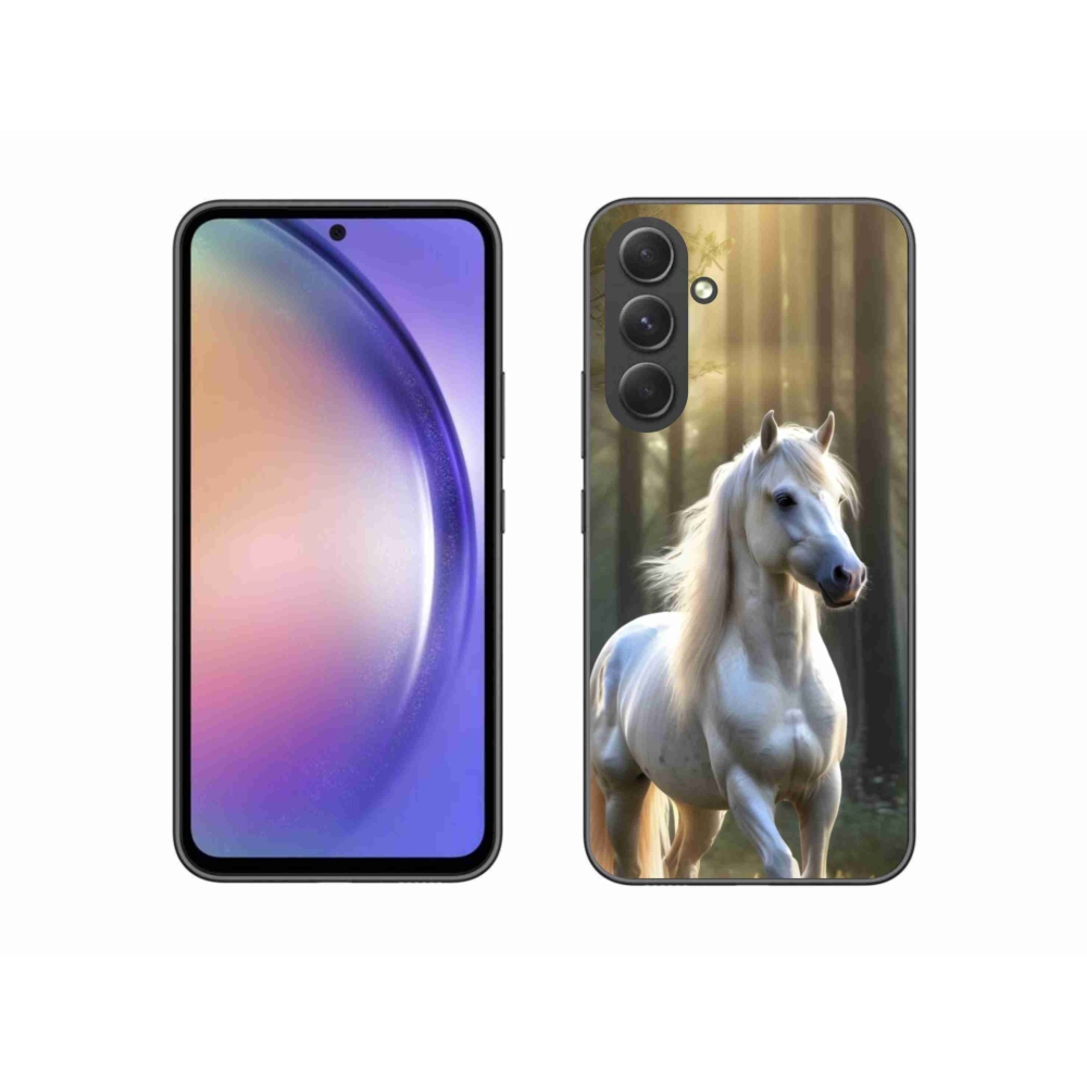 Gelový kryt mmCase na Samsung Galaxy A54 5G - bílý kůň 3