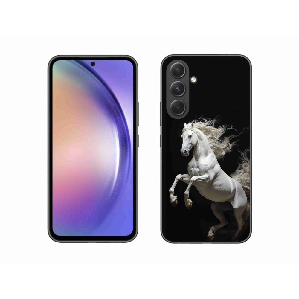 Gelový kryt mmCase na Samsung Galaxy A54 5G - bílý kůň 4
