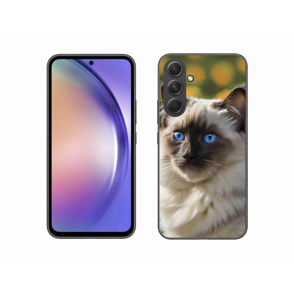 Gelový kryt mmCase na Samsung Galaxy A54 5G - bílý ragdoll