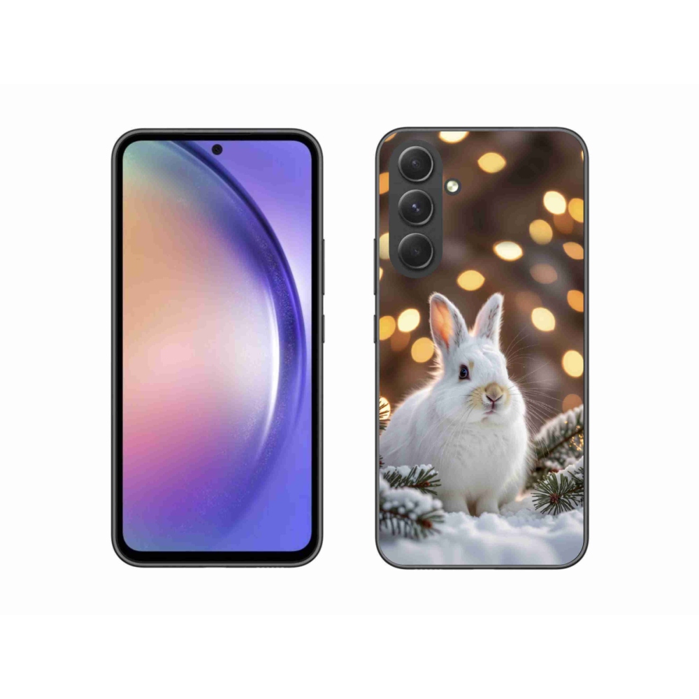 Gelový kryt mmCase na Samsung Galaxy A54 5G - bílý zajíc