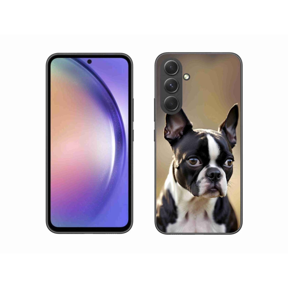 Gelový kryt mmCase na Samsung Galaxy A54 5G - bostonský teriér