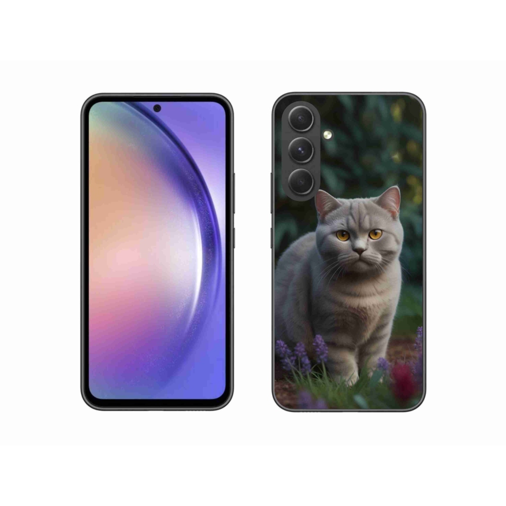 Gelový kryt mmCase na Samsung Galaxy A54 5G - britská kočka