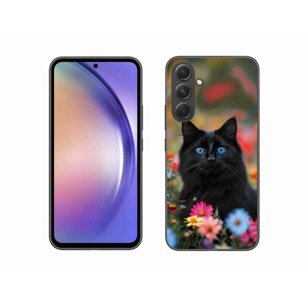 Gelový kryt mmCase na Samsung Galaxy A54 5G - černé kotě 4