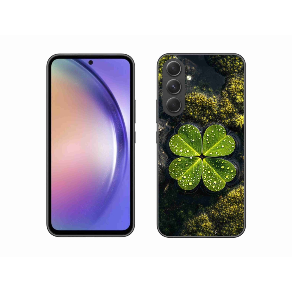 Gelový kryt mmCase na Samsung Galaxy A54 5G - čtyřlístek