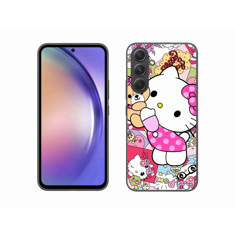Gelový kryt mmCase na Samsung Galaxy A54 5G - cute kitty