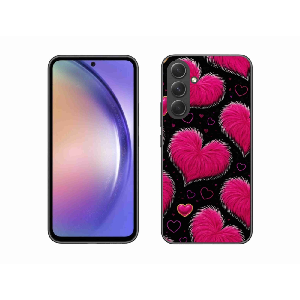 Gelový kryt mmCase na Samsung Galaxy A54 5G - hebká srdce