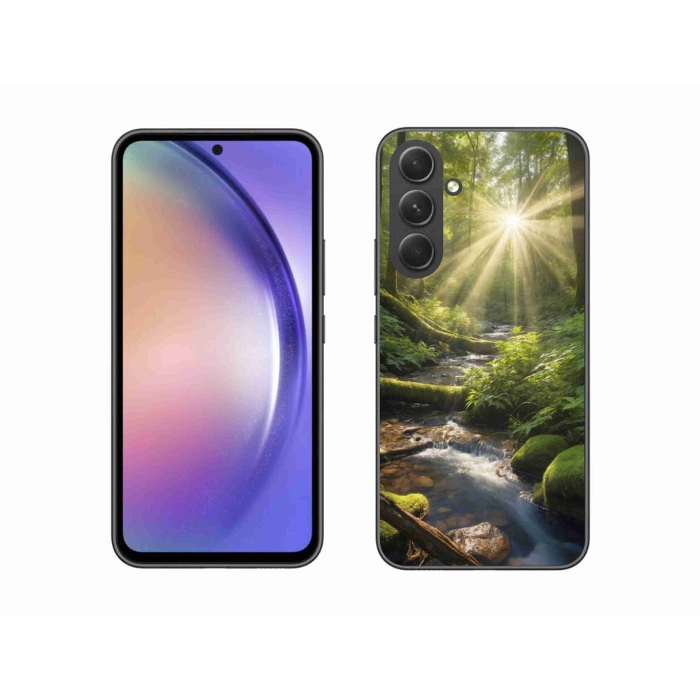 Gelový kryt mmCase na Samsung Galaxy A54 5G - hlubina lesa