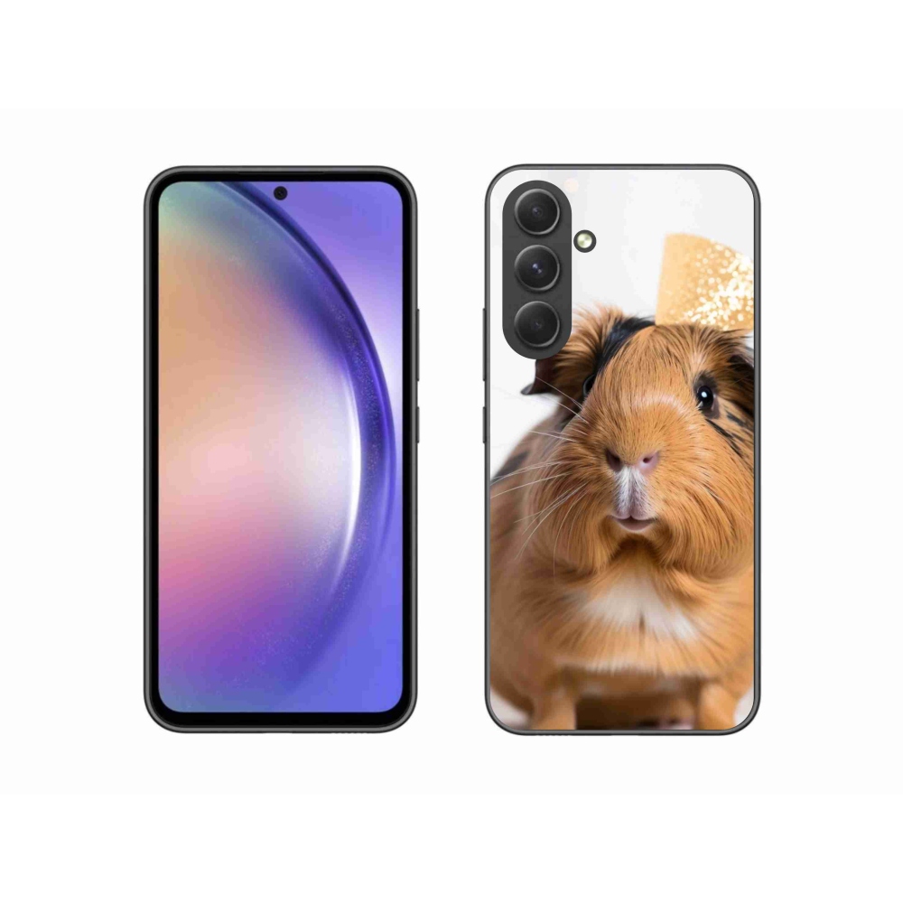 Gelový kryt mmCase na Samsung Galaxy A54 5G - hnědé morče