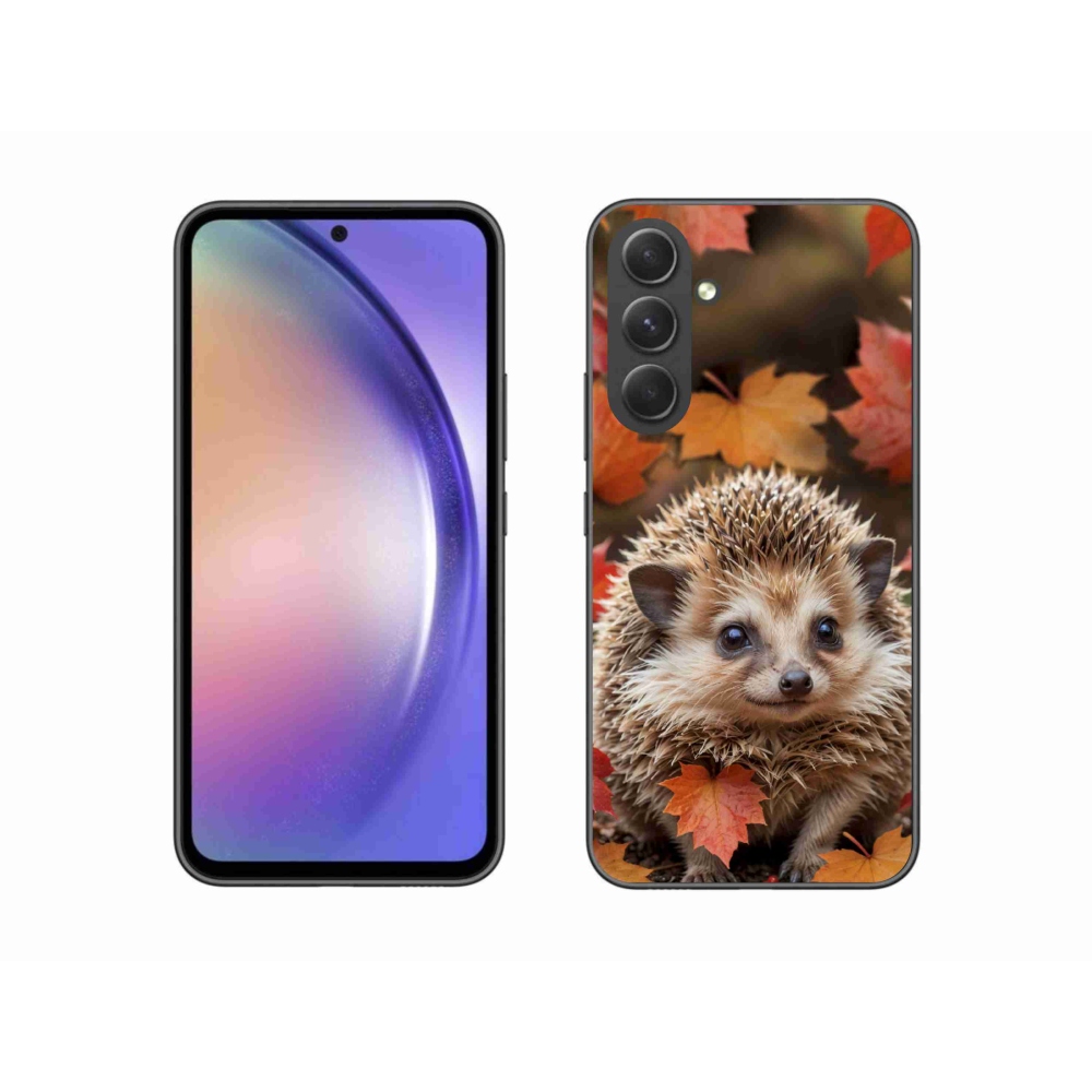 Gelový kryt mmCase na Samsung Galaxy A54 5G - ježek v listí