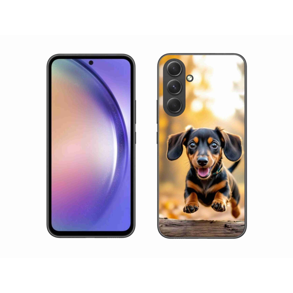 Gelový kryt mmCase na Samsung Galaxy A54 5G - jezevčík 2