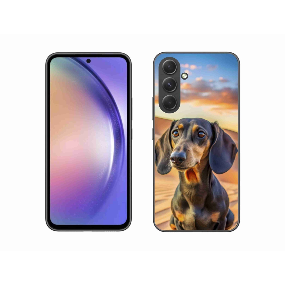 Gelový kryt mmCase na Samsung Galaxy A54 5G - jezevčík 3 