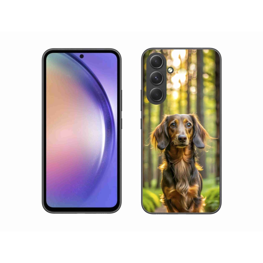 Gelový kryt mmCase na Samsung Galaxy A54 5G - jezevčík 4