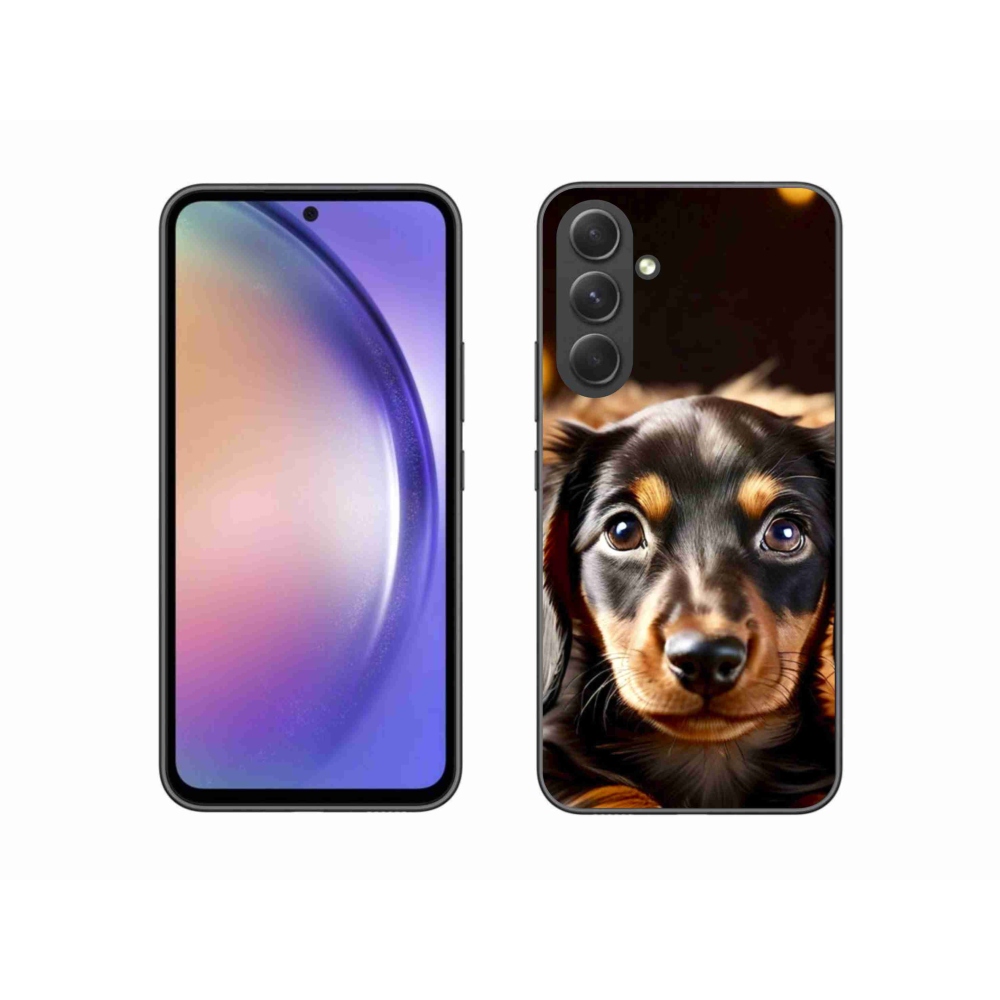 Gelový kryt mmCase na Samsung Galaxy A54 5G - jezevčík