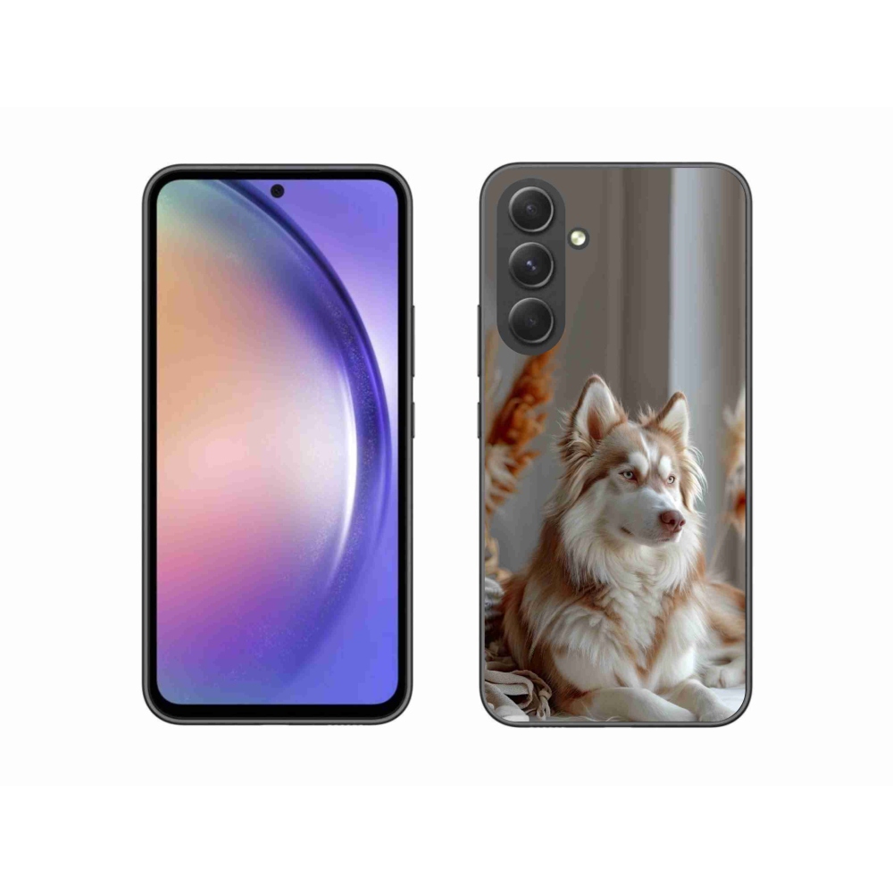 Gelový kryt mmCase na Samsung Galaxy A54 5G - klidný sibiřský husky