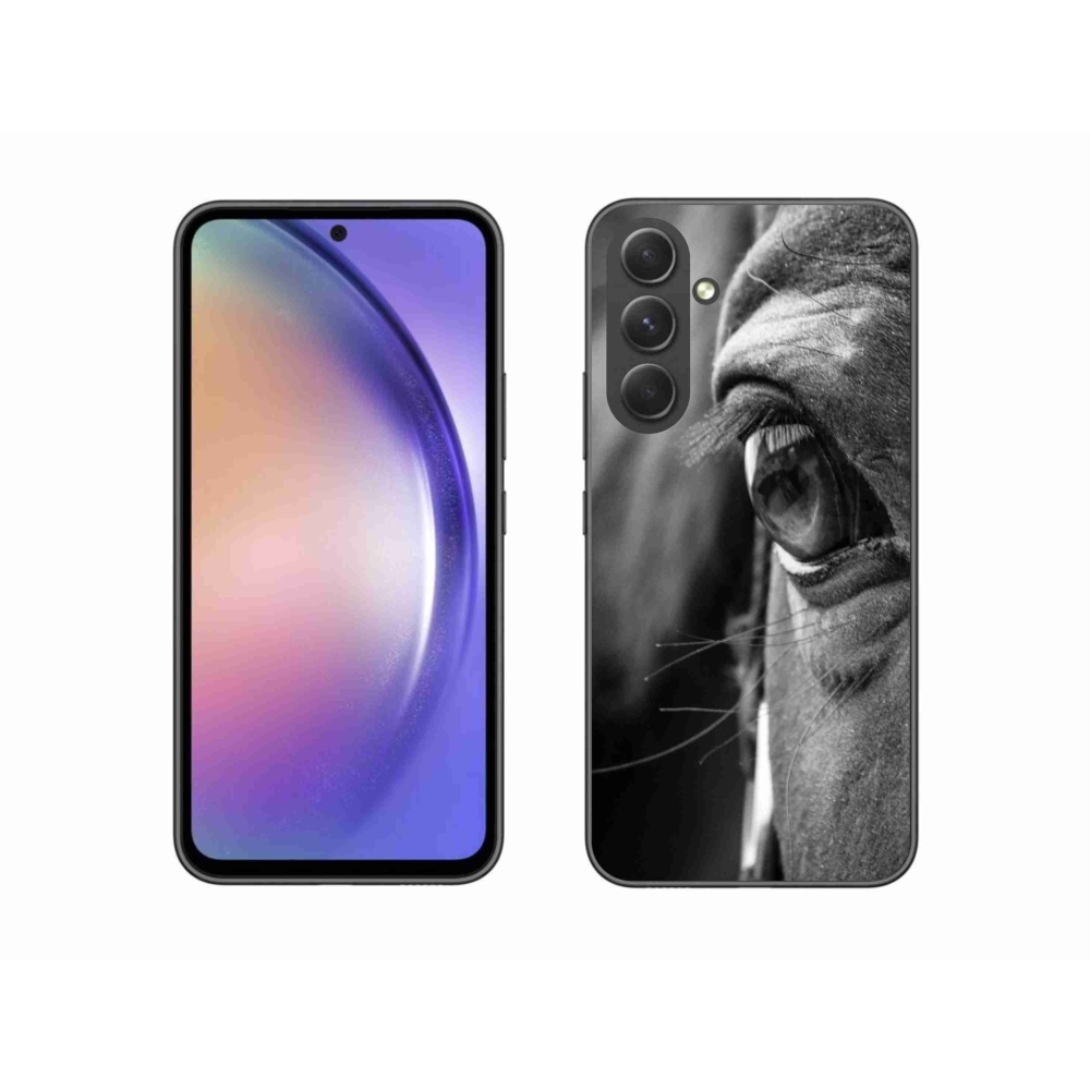 Gelový kryt mmCase na Samsung Galaxy A54 5G - koňský pohled