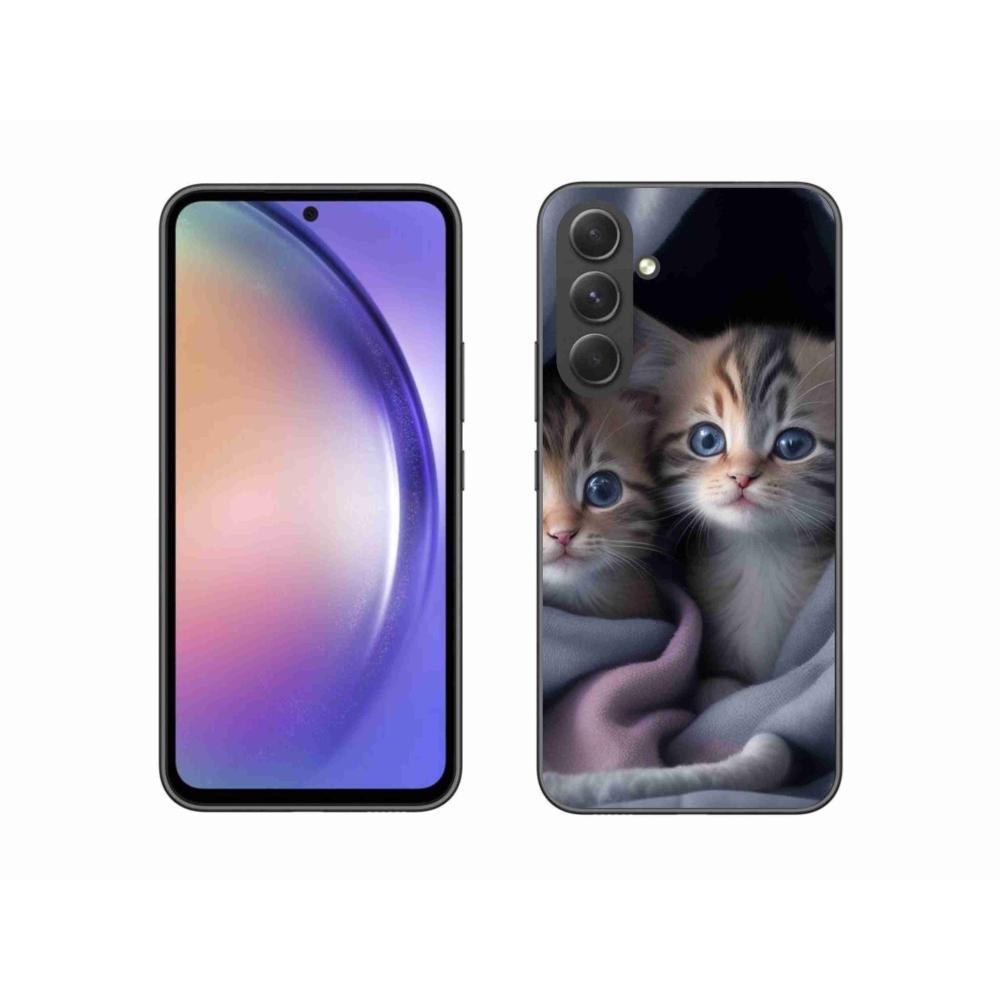 Gelový kryt mmCase na Samsung Galaxy A54 5G - kočičí duo 2