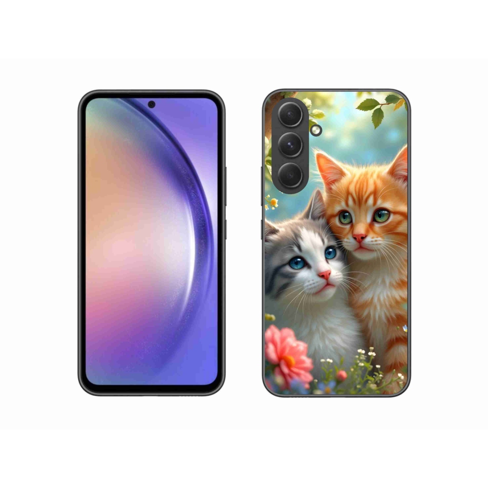 Gelový kryt mmCase na Samsung Galaxy A54 5G - kočičí láska 2