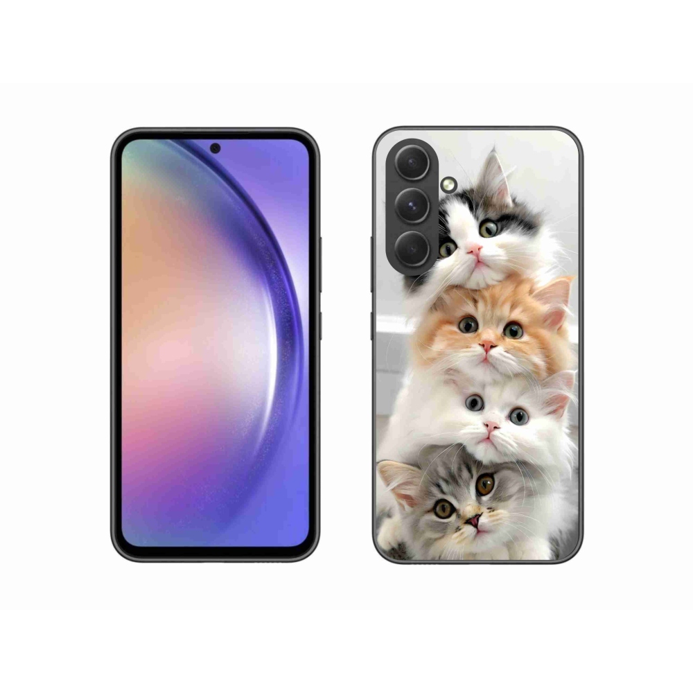 Gelový kryt mmCase na Samsung Galaxy A54 5G - kočičí parta