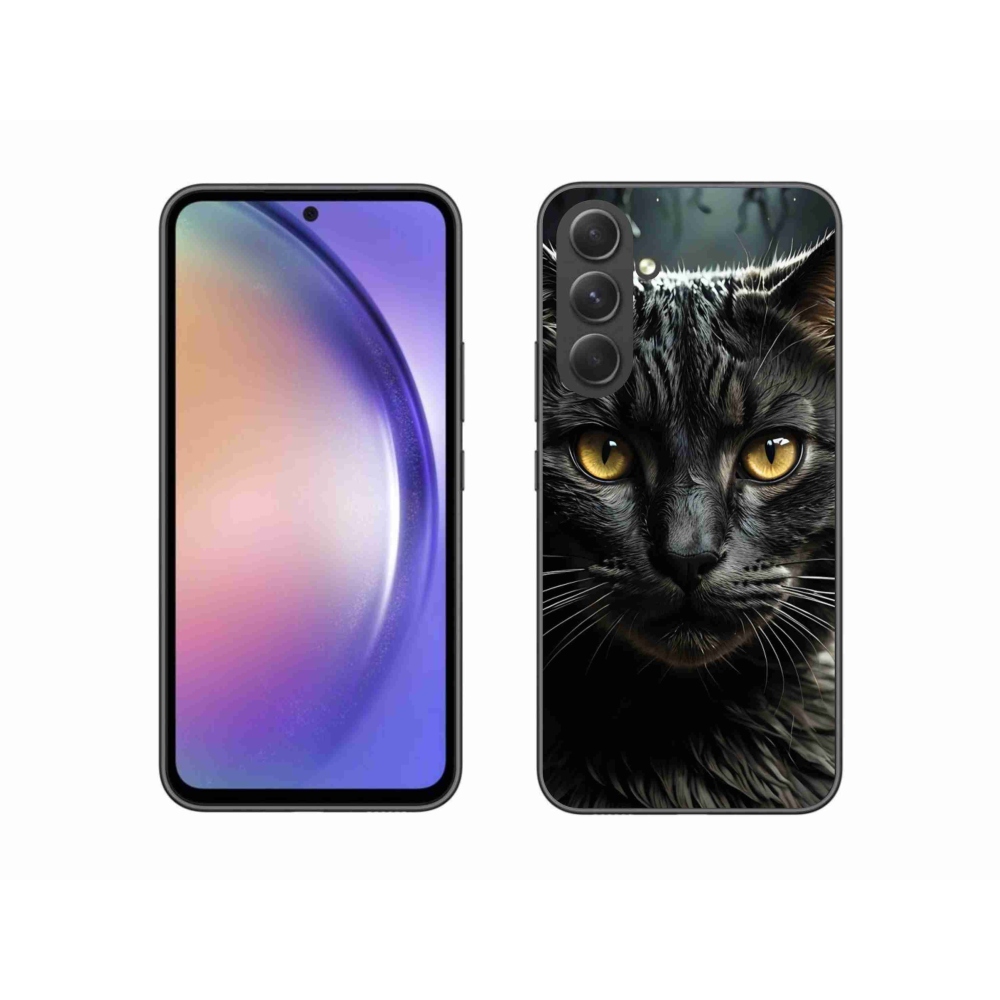 Gelový kryt mmCase na Samsung Galaxy A54 5G - kočičí pohled 3