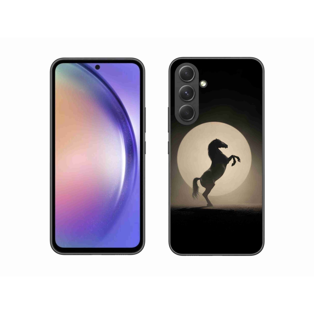Gelový kryt mmCase na Samsung Galaxy A54 5G - kůň v siluetě