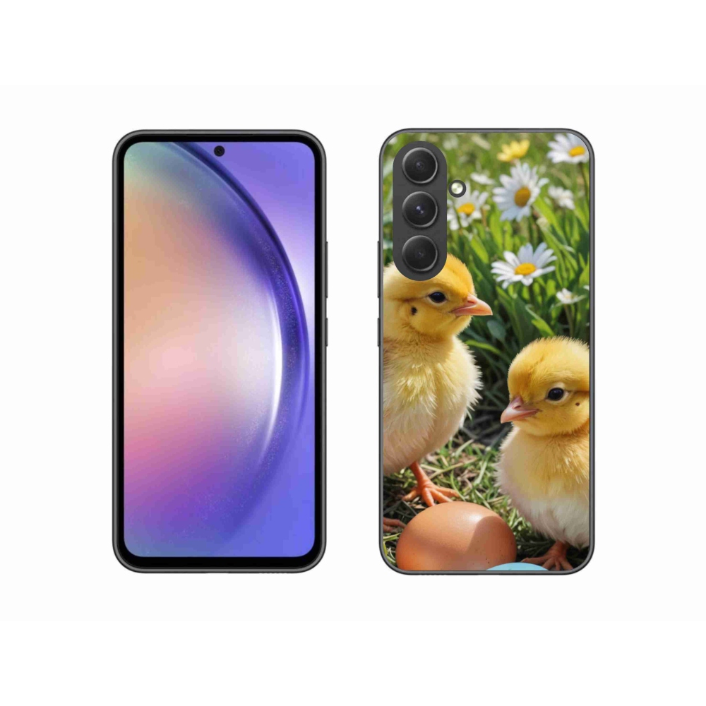 Gelový kryt mmCase na Samsung Galaxy A54 5G - kuřátka