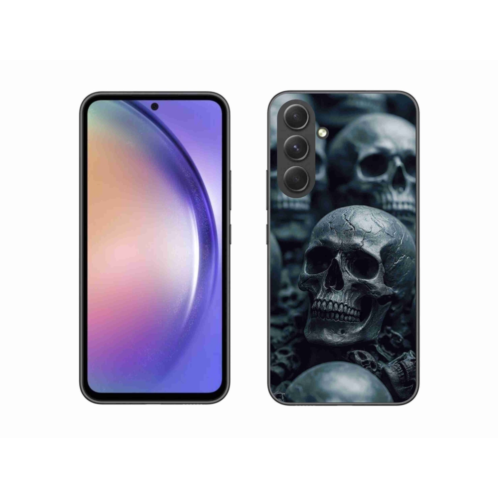 Gelový kryt mmCase na Samsung Galaxy A54 5G - lebka 2