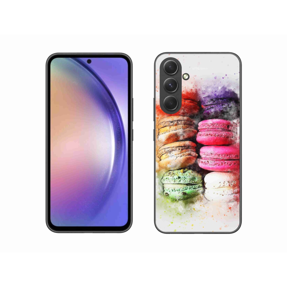 Gelový kryt mmCase na Samsung Galaxy A54 5G - makrónky