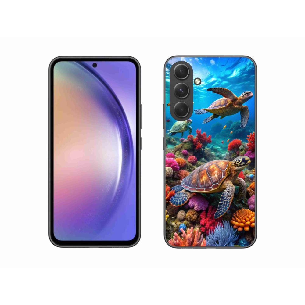 Gelový kryt mmCase na Samsung Galaxy A54 5G - mořský svět 2