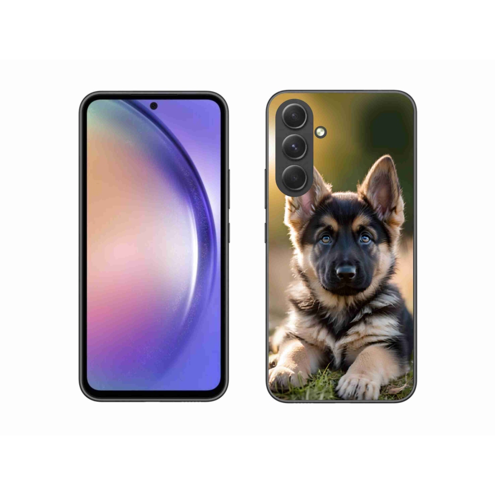 Gelový kryt mmCase na Samsung Galaxy A54 5G - německý ovčák v přírodě