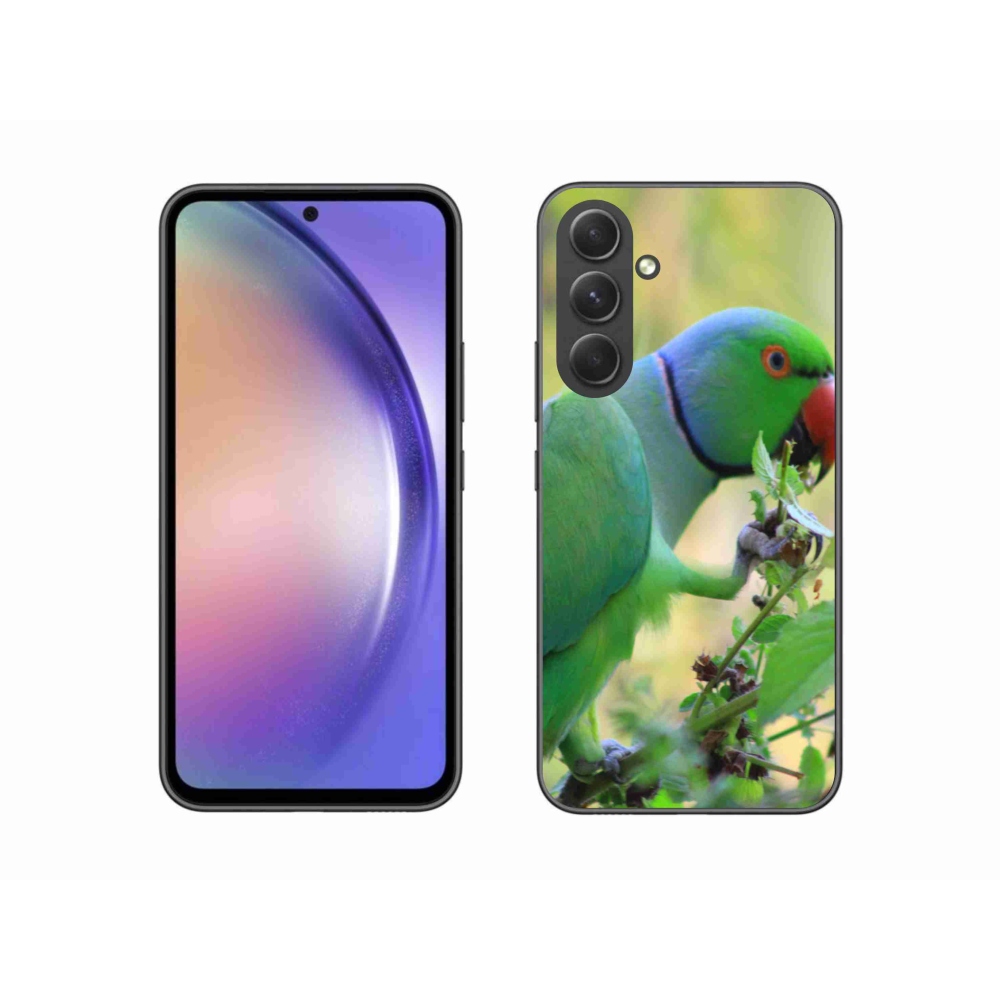 Gelový kryt mmCase na Samsung Galaxy A54 5G - papoušek alexandr