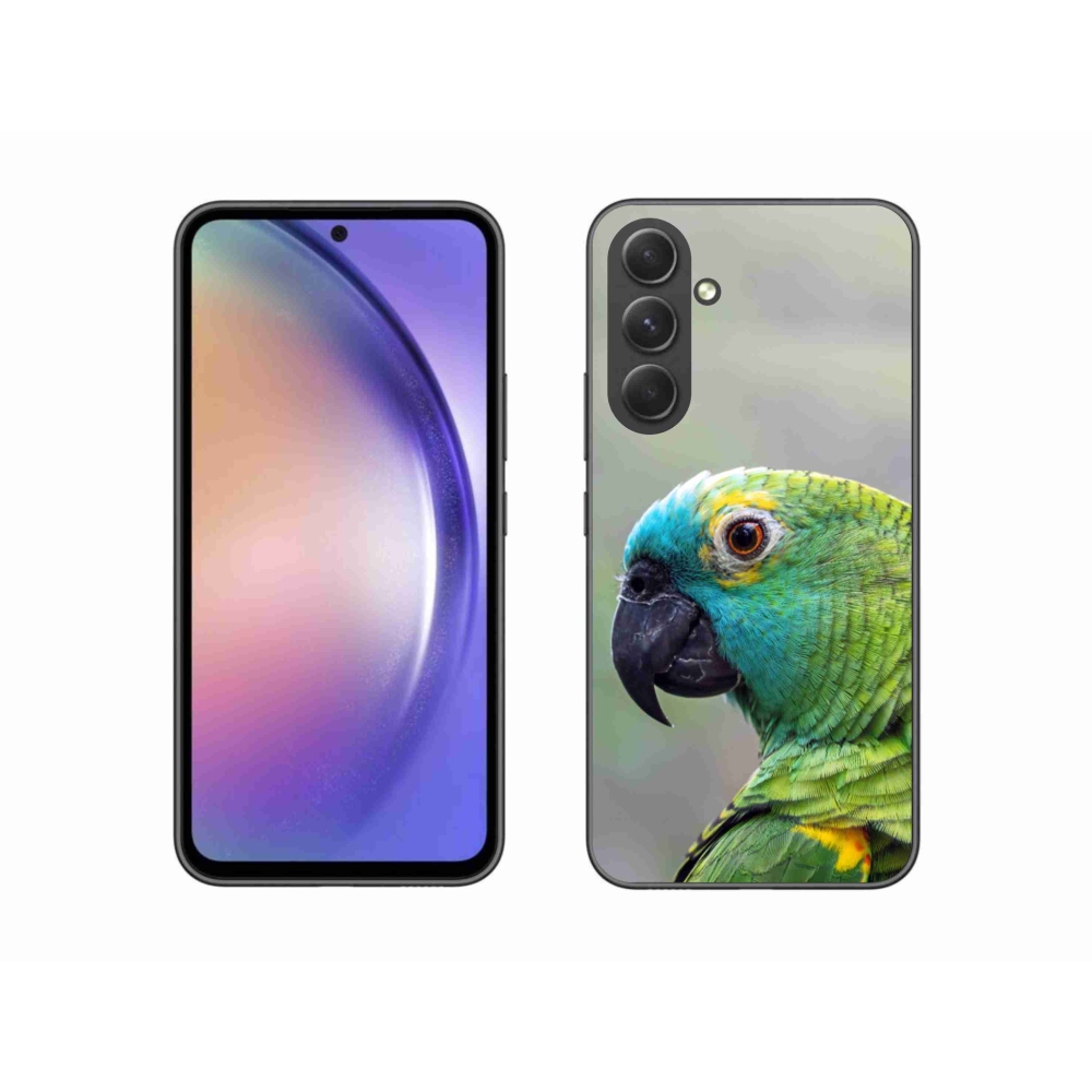 Gelový kryt mmCase na Samsung Galaxy A54 5G - papoušek amazoňan
