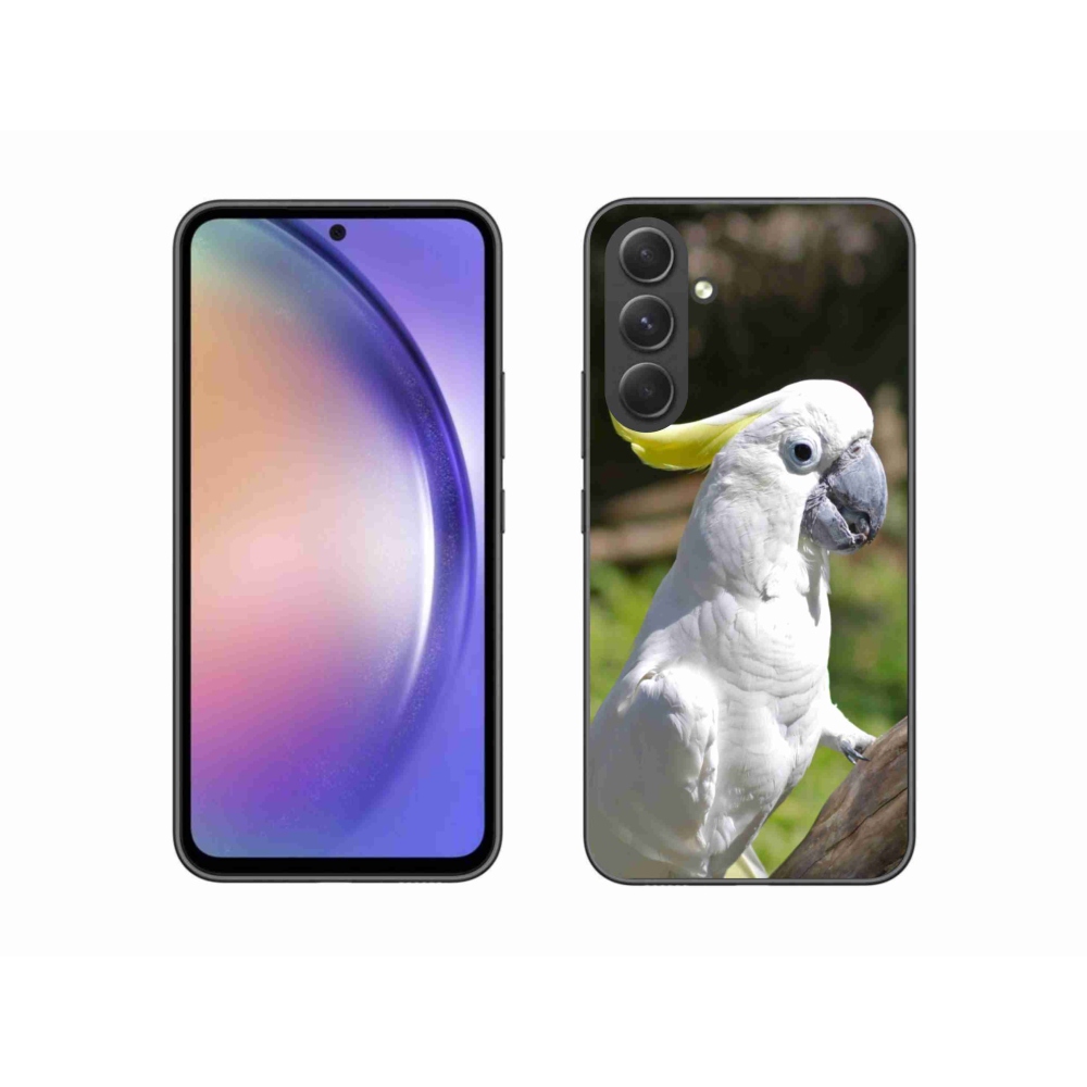 Gelový kryt mmCase na Samsung Galaxy A54 5G - papoušek kakadu 2