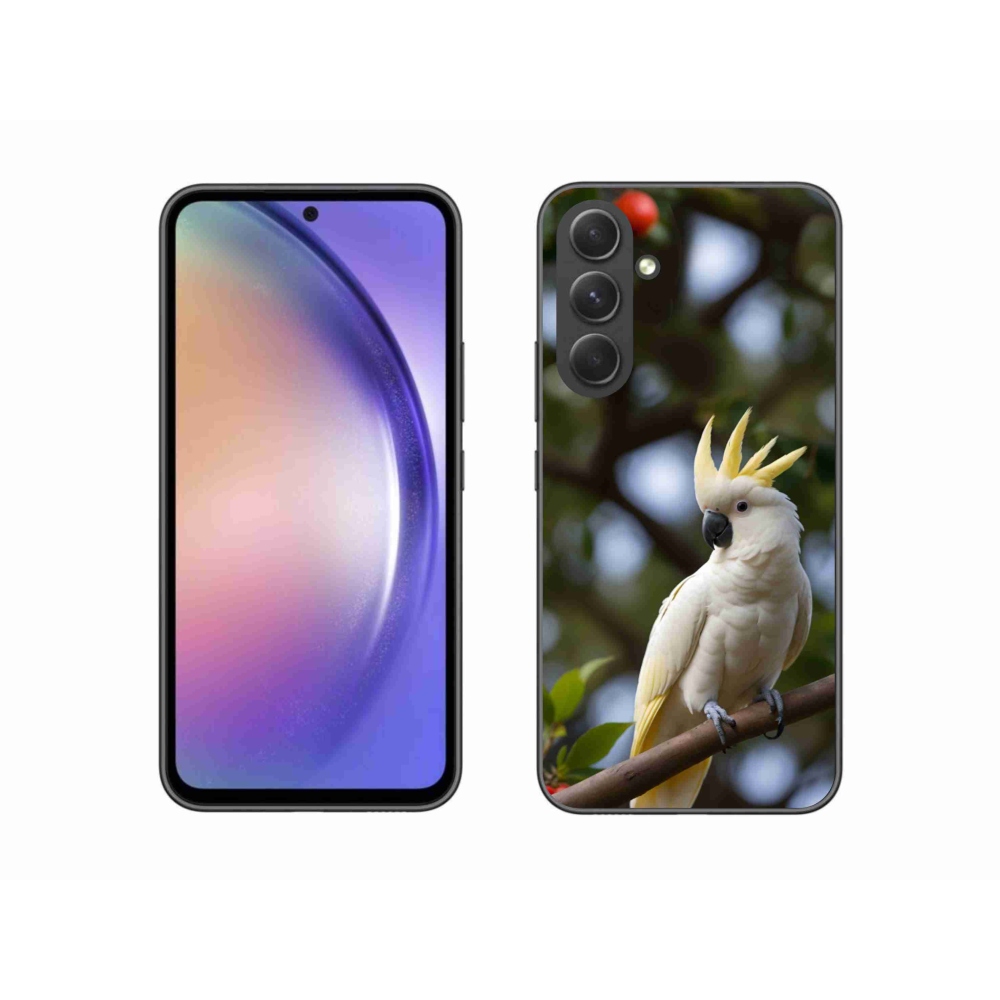 Gelový kryt mmCase na Samsung Galaxy A54 5G - papoušek kakadu 3