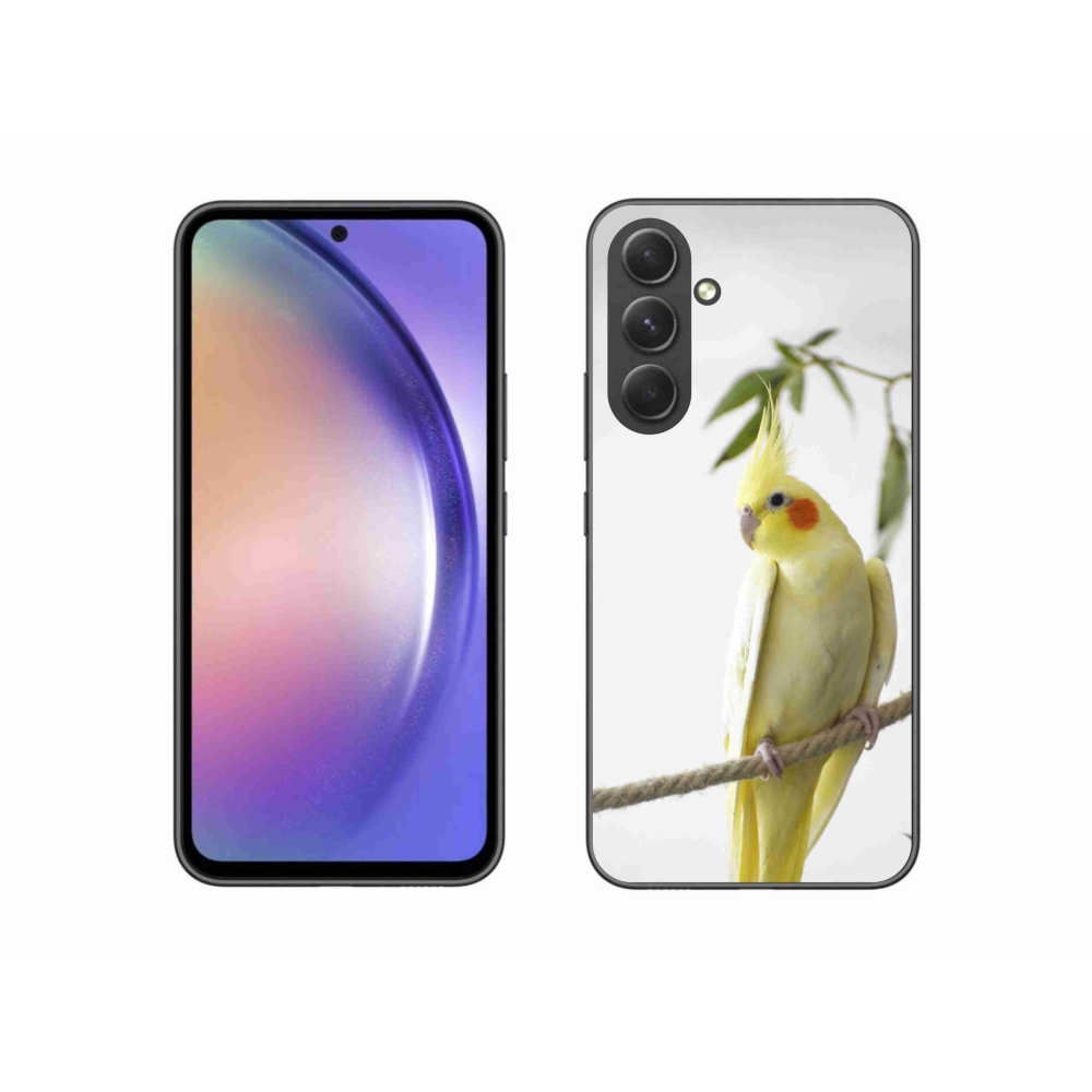 Gelový kryt mmCase na Samsung Galaxy A54 5G - papoušek korela chocholatá