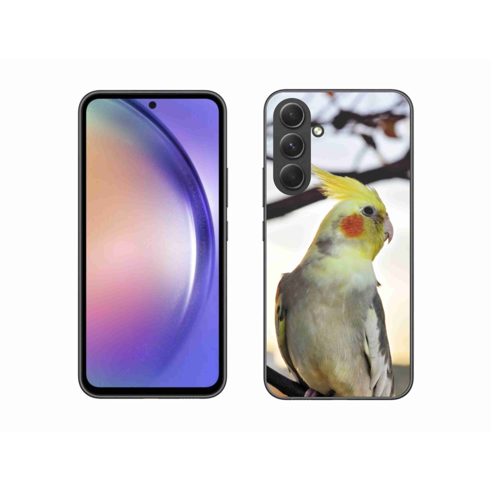 Gelový kryt mmCase na Samsung Galaxy A54 5G - papoušek korela