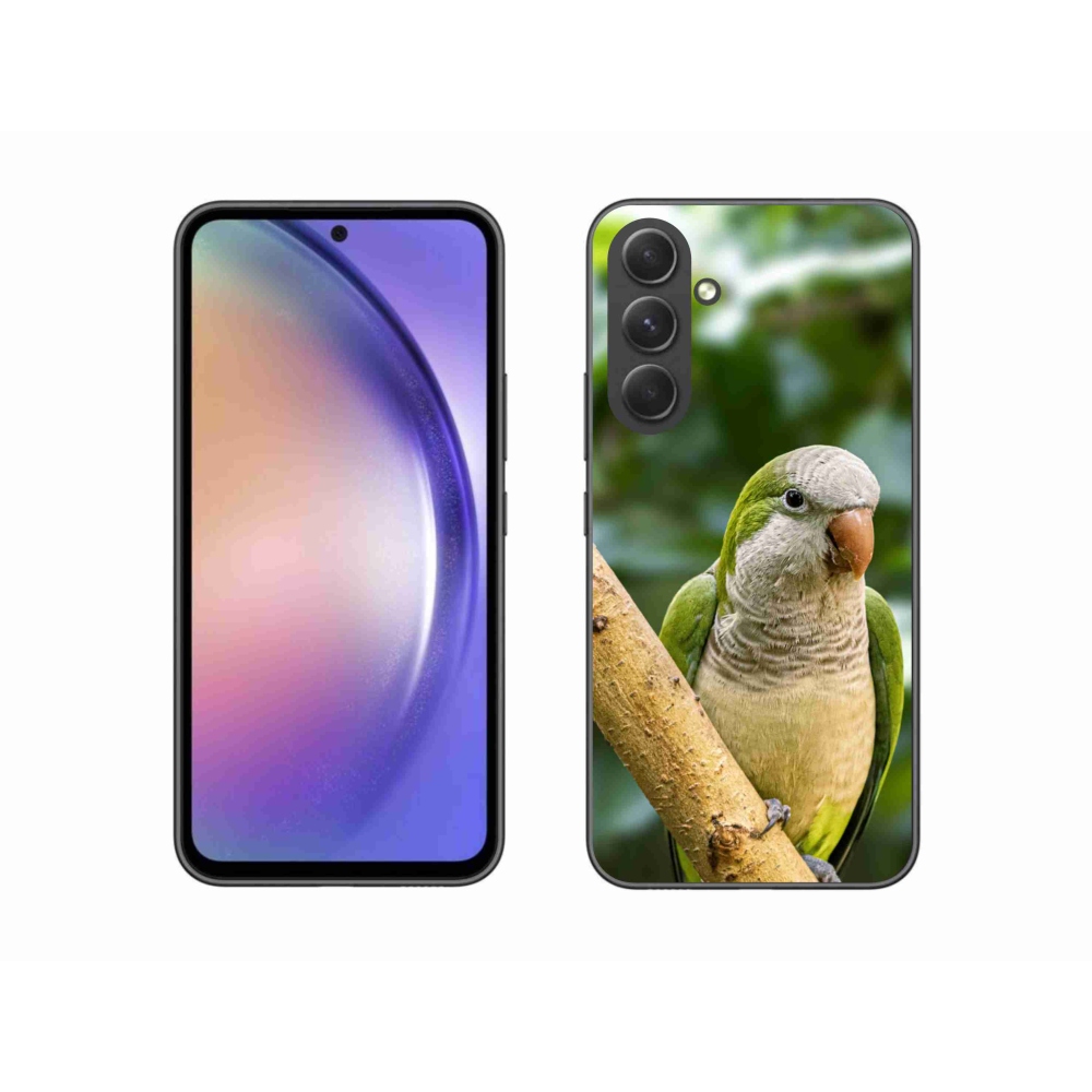 Gelový kryt mmCase na Samsung Galaxy A54 5G - papoušek mníšek