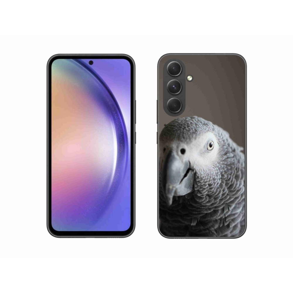 Gelový kryt mmCase na Samsung Galaxy A54 5G - papoušek žako 2