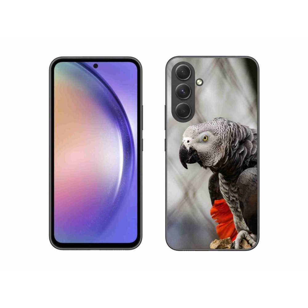 Gelový kryt mmCase na Samsung Galaxy A54 5G - papoušek žako 3