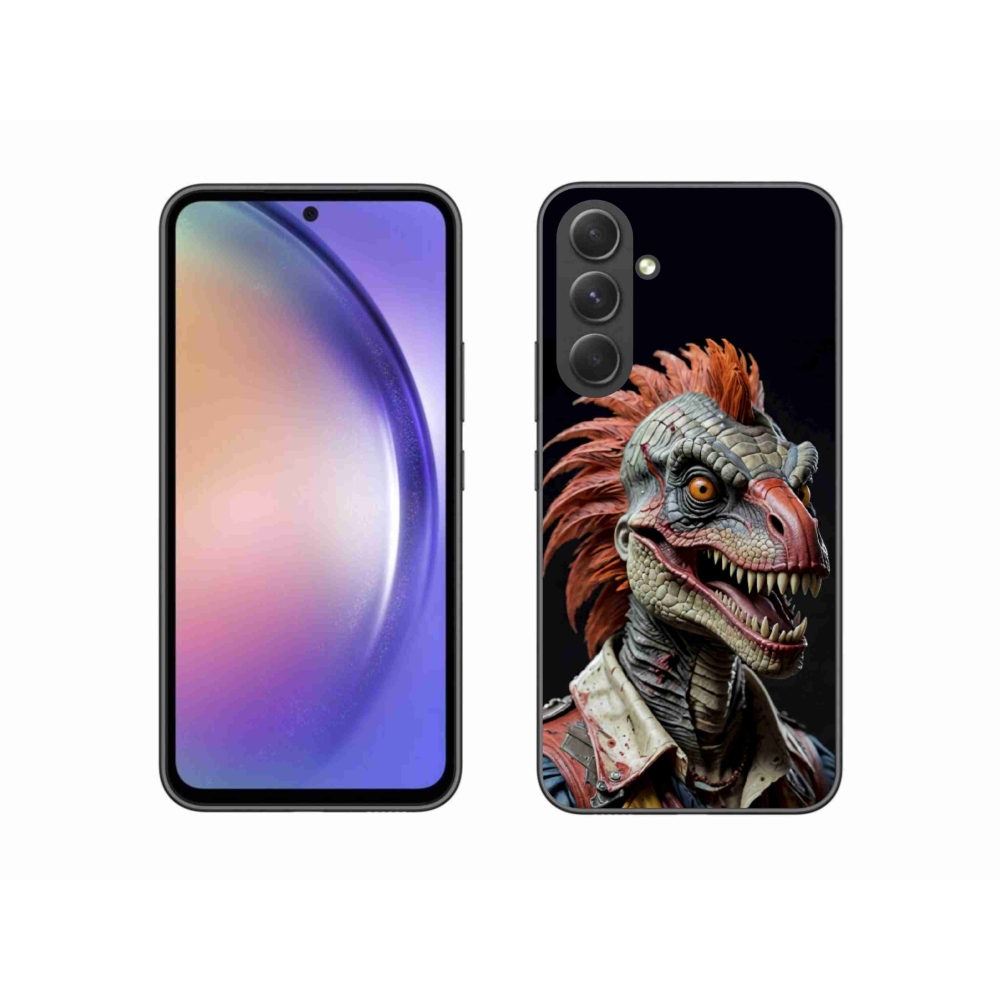 Gelový kryt mmCase na Samsung Galaxy A54 5G - punk dinosaurus