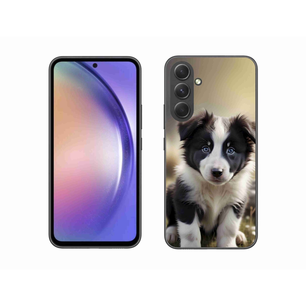 Gelový kryt mmCase na Samsung Galaxy A54 5G - roztomilá border kolie