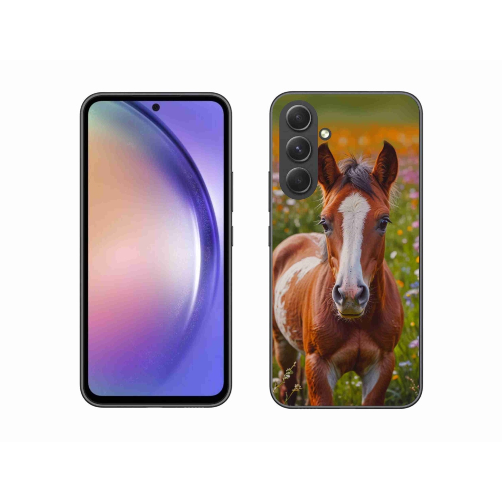 Gelový kryt mmCase na Samsung Galaxy A54 5G - roztomilé hříbě