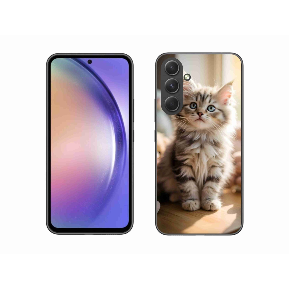 Gelový kryt mmCase na Samsung Galaxy A54 5G - roztomilé kotě 10