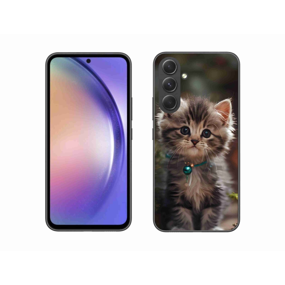 Gelový kryt mmCase na Samsung Galaxy A54 5G - roztomilé kotě 11