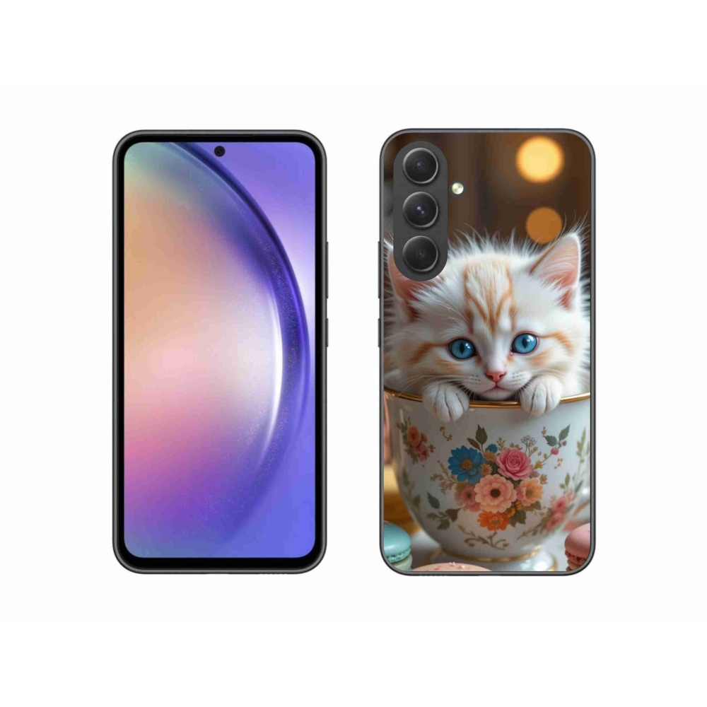 Gelový kryt mmCase na Samsung Galaxy A54 5G - roztomilé kotě 6